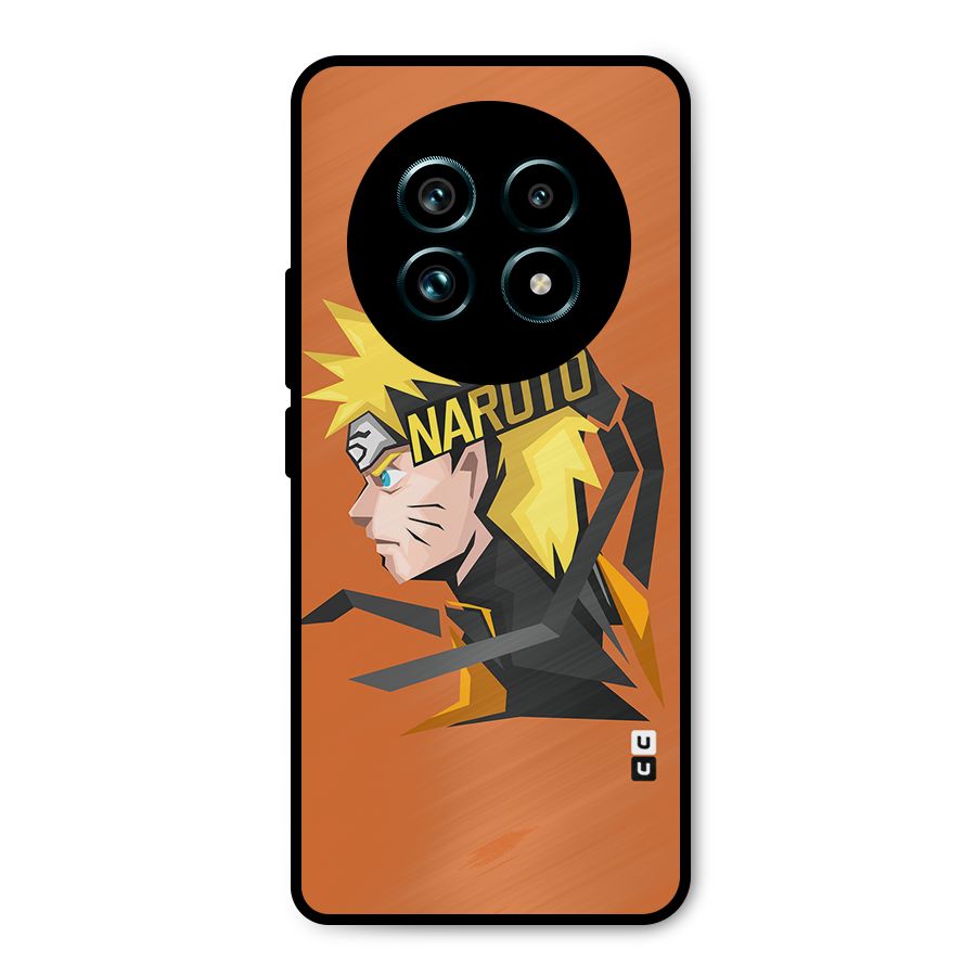 Minimal Naruto Artwork Metal Back Case for Realme 13 Pro Plus