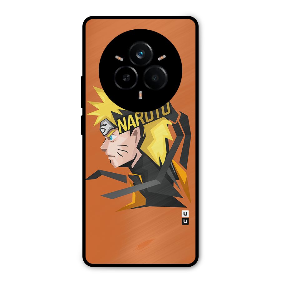 Minimal Naruto Artwork Metal Back Case for Realme 14 Pro