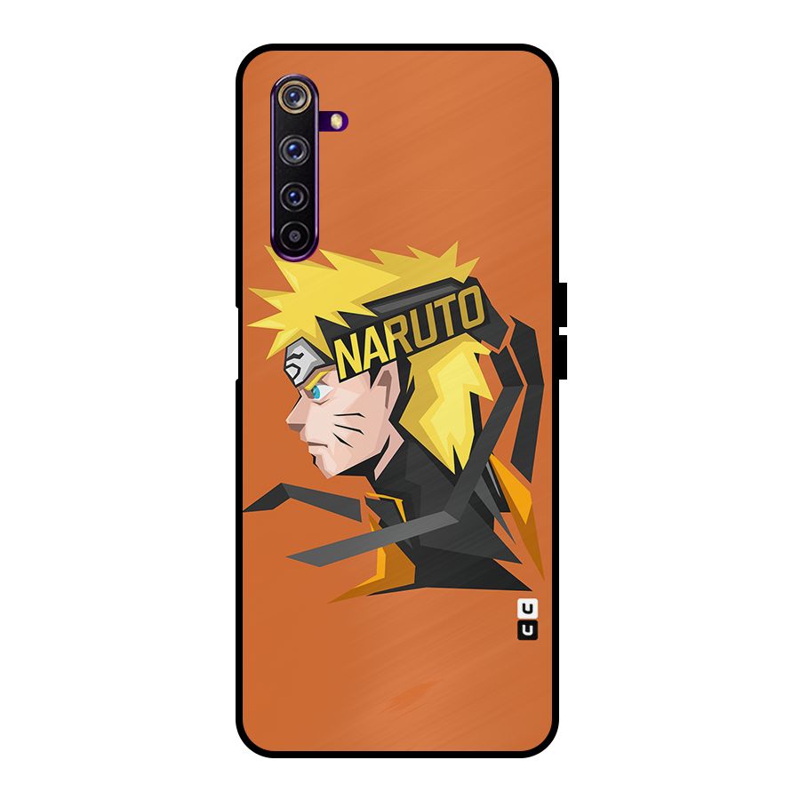 Minimal Naruto Artwork Metal Back Case for Realme 6 Pro