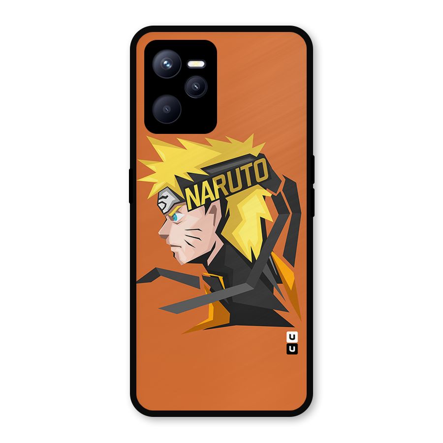 Minimal Naruto Artwork Metal Back Case for Realme C35