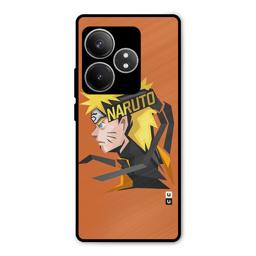 Minimal Naruto Artwork Metal Back Case for Realme GT 6T