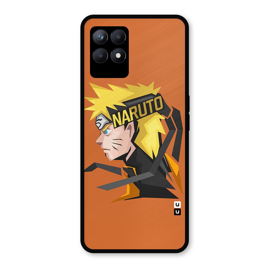 Minimal Naruto Artwork Metal Back Case for Realme Narzo 50