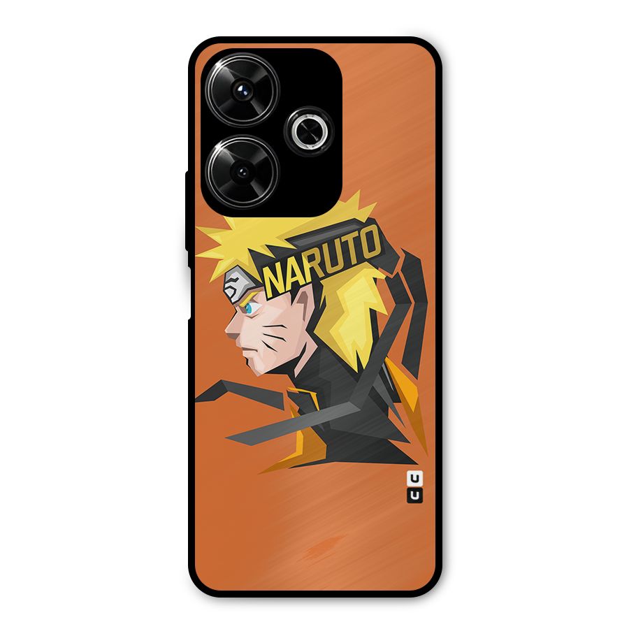 Minimal Naruto Artwork Metal Back Case for Redmi 13 5G