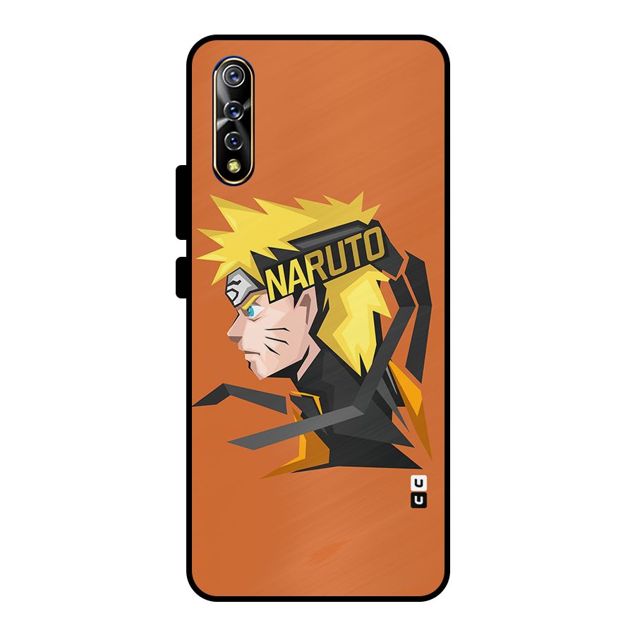 Minimal Naruto Artwork Metal Back Case for Vivo S1