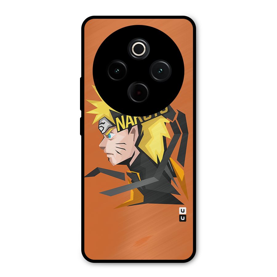 Minimal Naruto Artwork Metal Back Case for Vivo T4