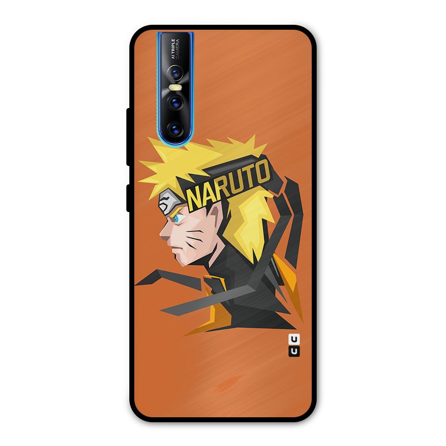 Minimal Naruto Artwork Metal Back Case for Vivo V15 Pro
