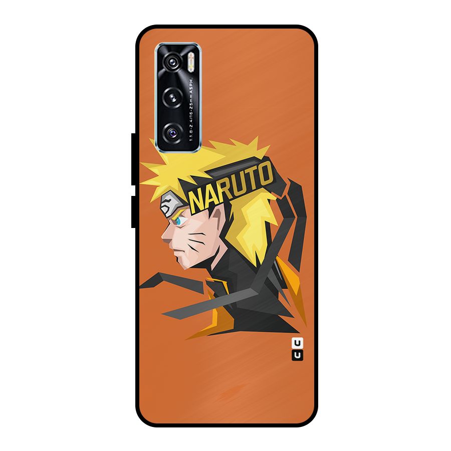 Minimal Naruto Artwork Metal Back Case for Vivo V20 SE