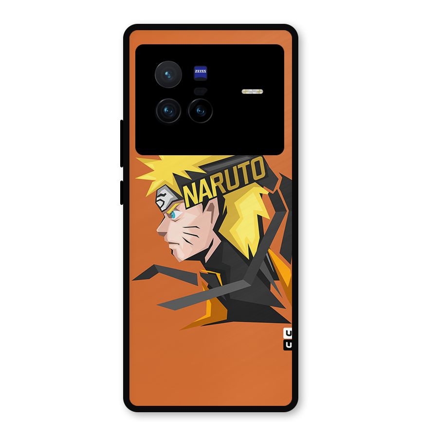 Minimal Naruto Artwork Metal Back Case for Vivo X80