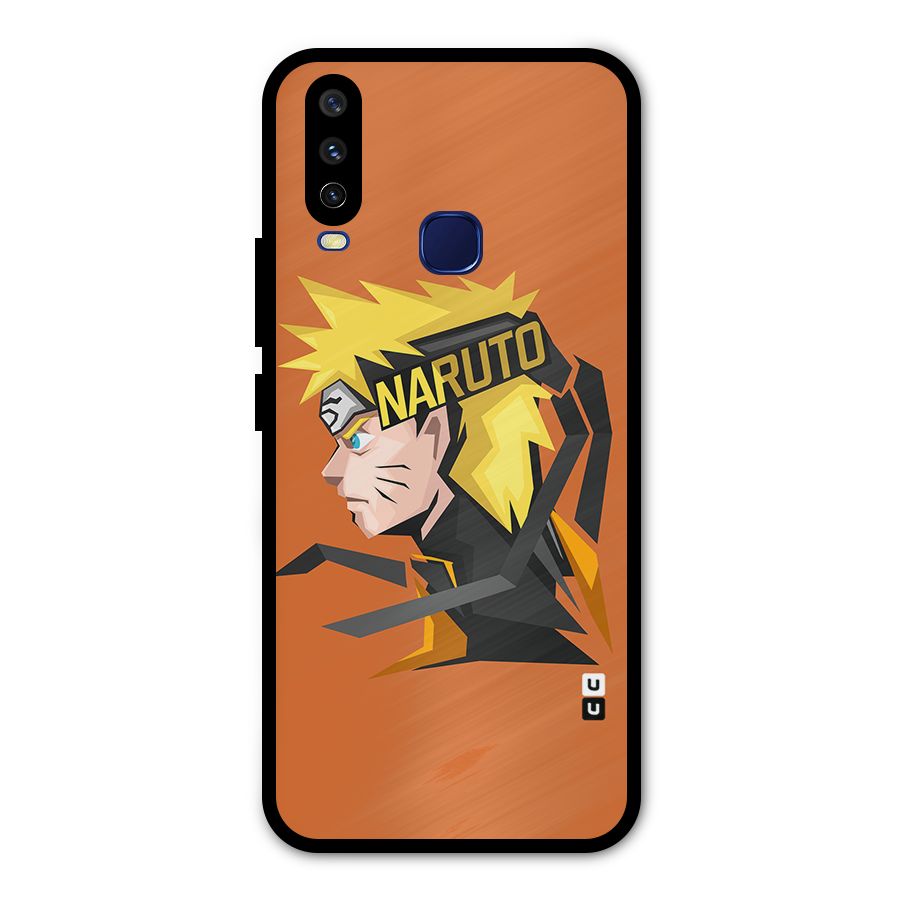 Minimal Naruto Artwork Metal Back Case for Vivo Y15