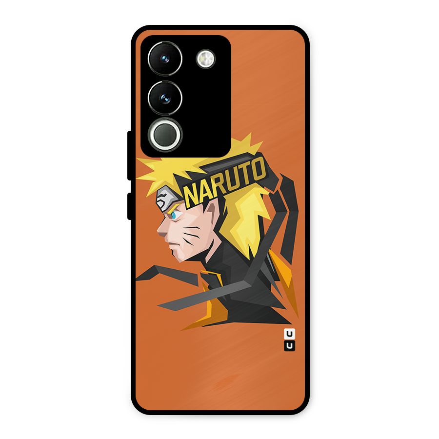 Minimal Naruto Artwork Metal Back Case for Vivo Y200