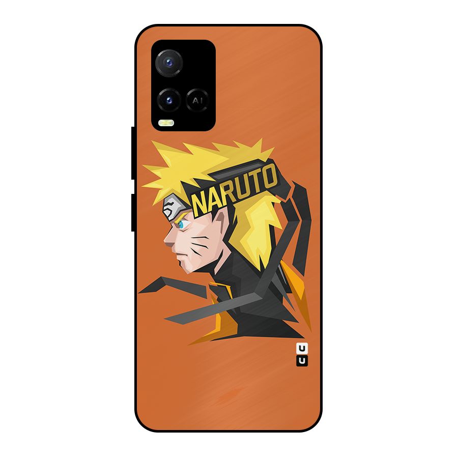 Minimal Naruto Artwork Metal Back Case for Vivo Y21