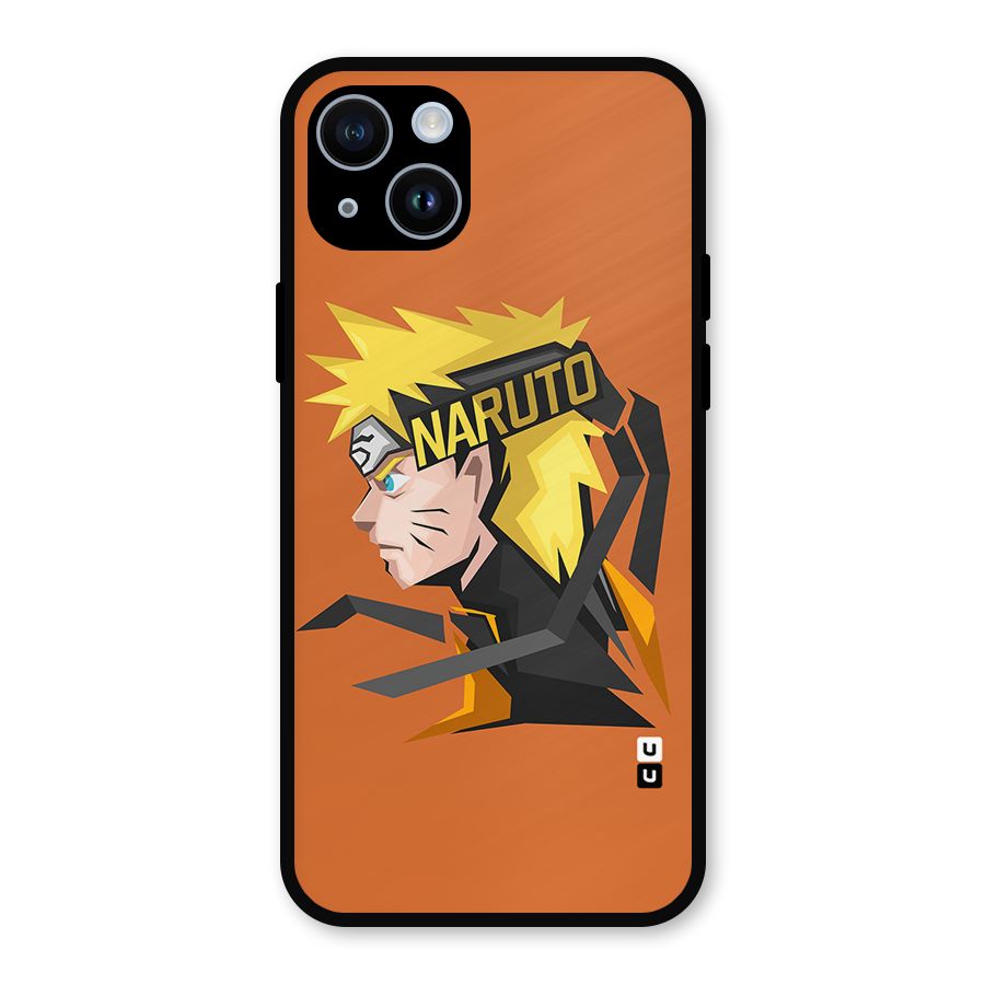 Minimal Naruto Artwork Metal Back Case for iPhone 14