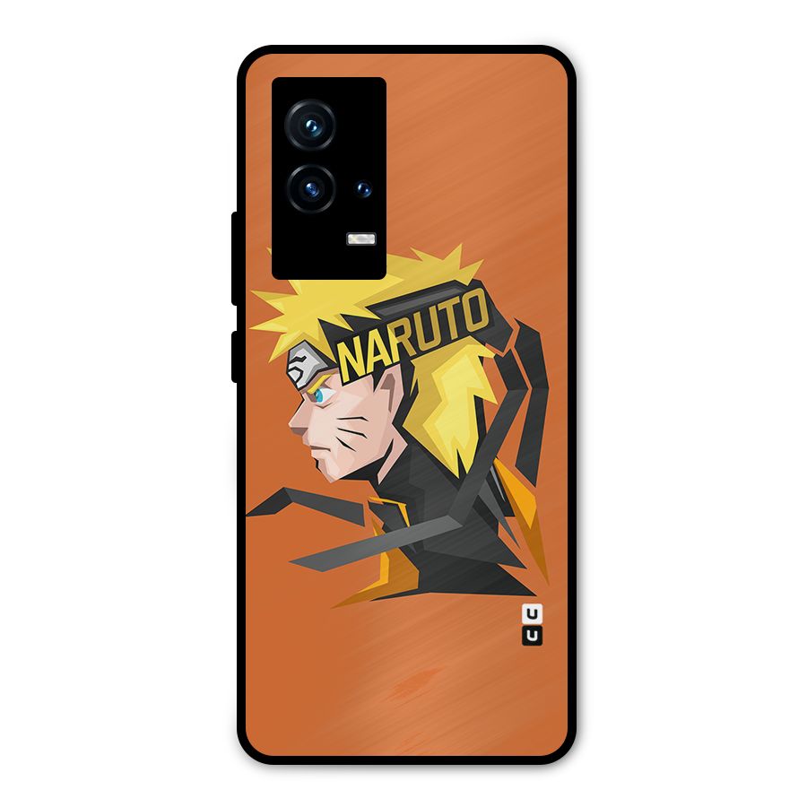 Minimal Naruto Artwork Metal Back Case for iQOO 9 5G