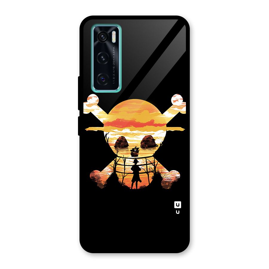 Minimal One Piece Glass Back Case for Vivo V20 SE