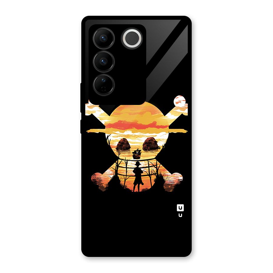 Minimal One Piece Glass Back Case for Vivo V27 Pro
