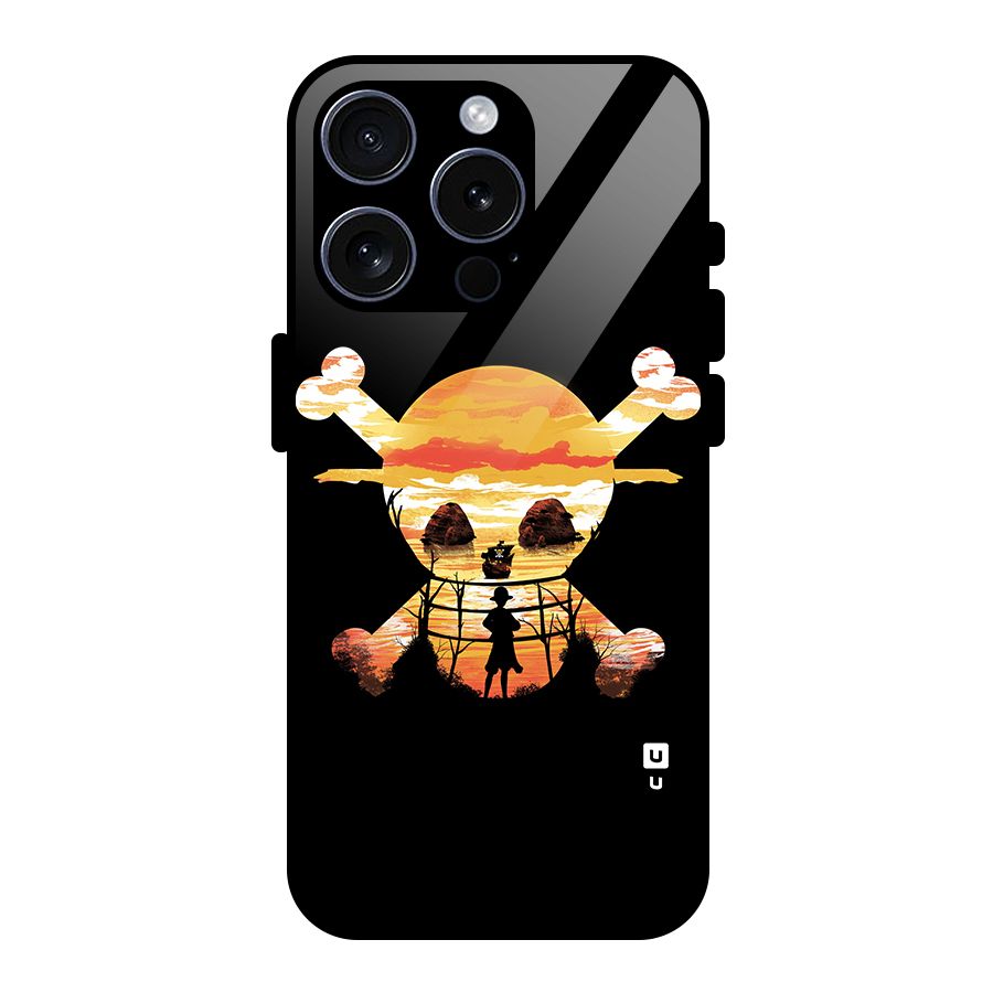 Minimal One Piece Glass Back Case for iPhone 15 Pro