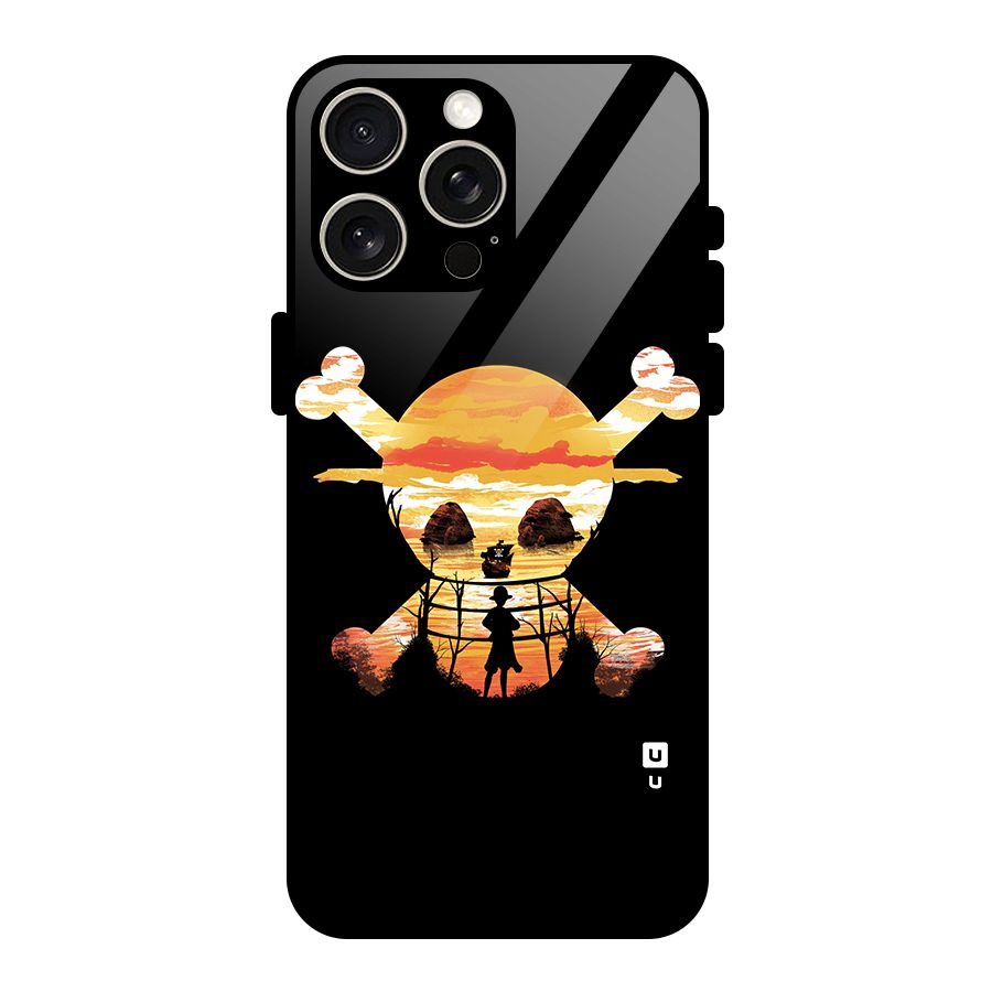 Minimal One Piece Glass Back Case for iPhone 15 Pro Max