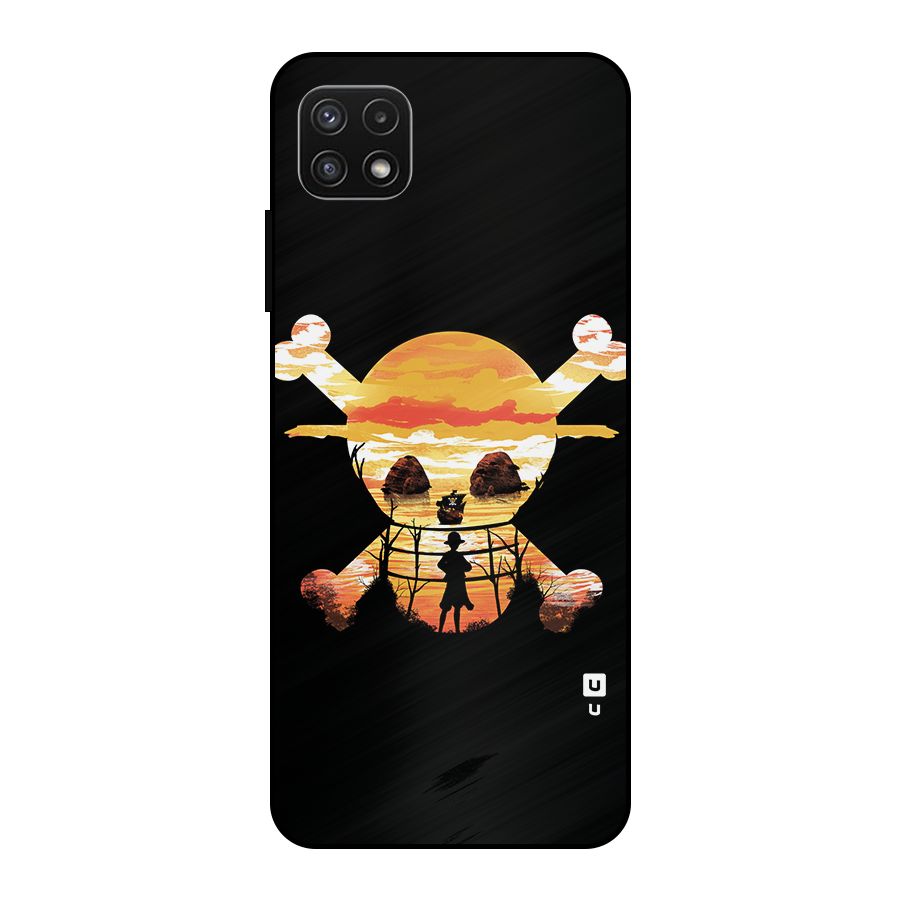 Minimal One Piece Metal Back Case for Galaxy A22 5G