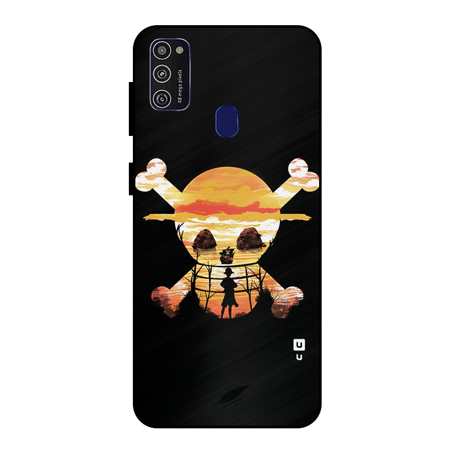 Minimal One Piece Metal Back Case for Galaxy M21