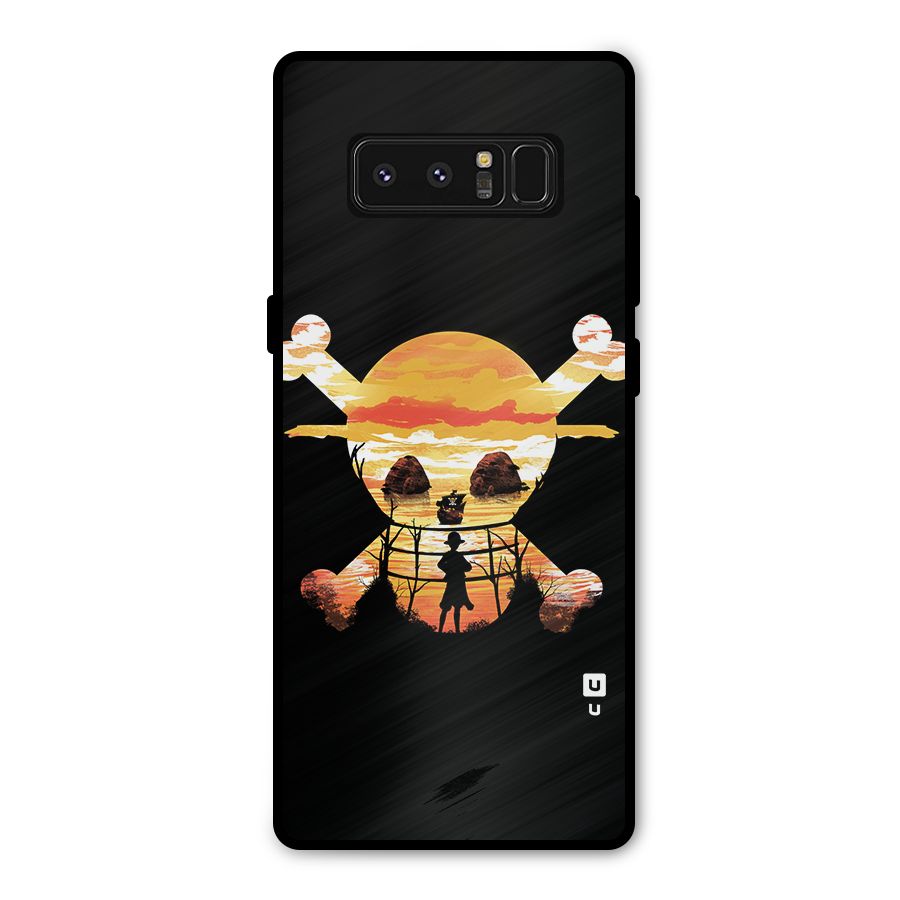 Minimal One Piece Metal Back Case for Galaxy Note 8