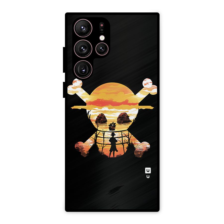 Minimal One Piece Metal Back Case for Galaxy S22 Ultra 5G