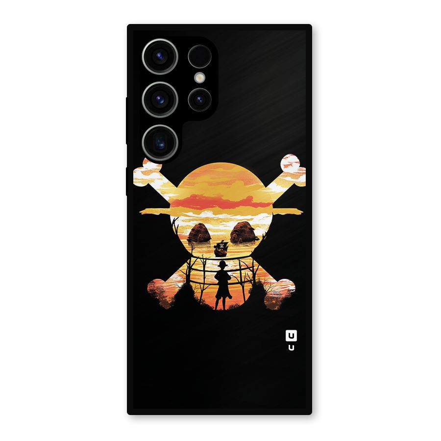 Minimal One Piece Metal Back Case for Galaxy S23 Ultra