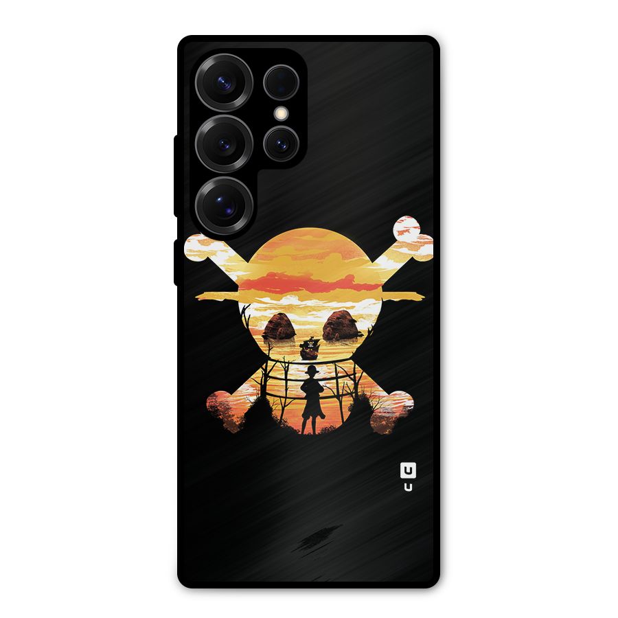 Minimal One Piece Metal Back Case for Galaxy S25 Ultra