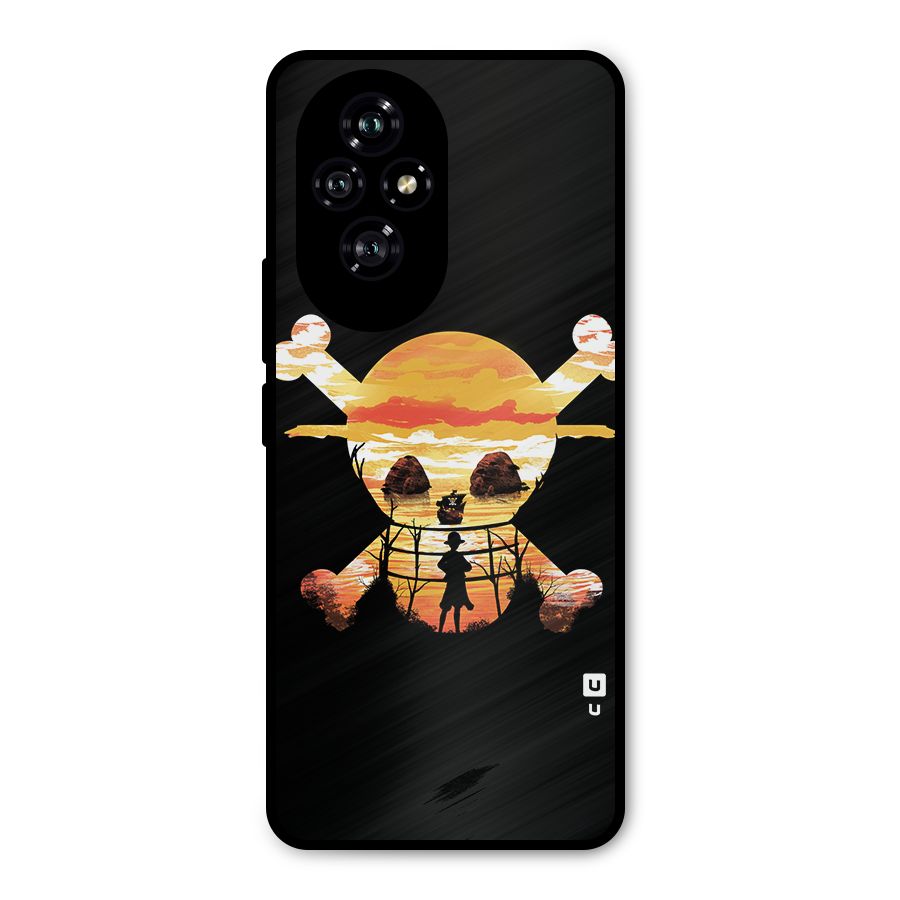 Minimal One Piece Metal Back Case for Honor 200