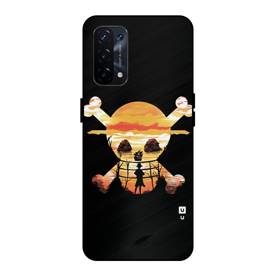 Minimal One Piece Metal Back Case for Oppo A74 5G
