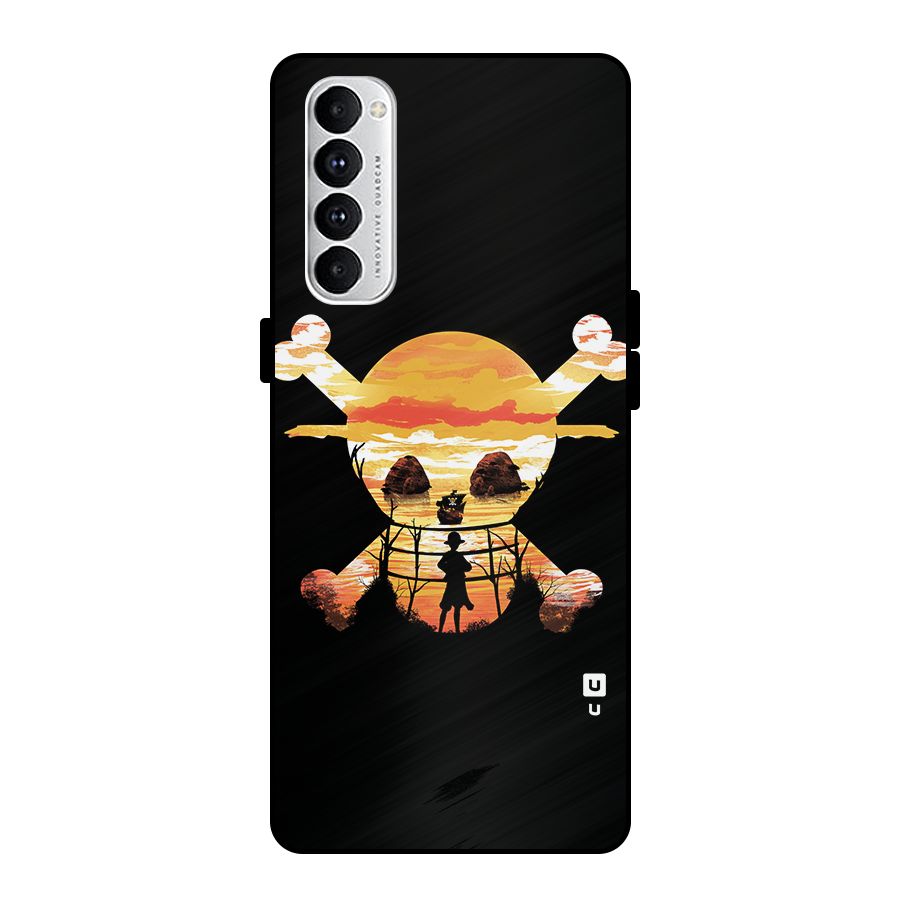 Minimal One Piece Metal Back Case for Oppo Reno4 Pro