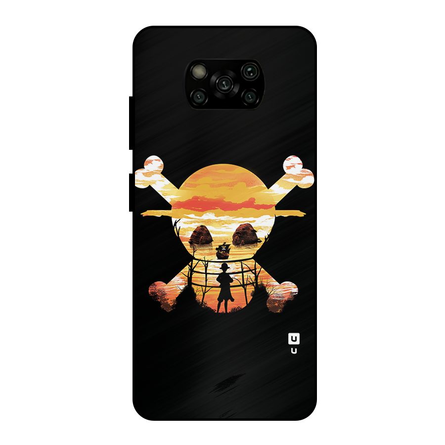 Minimal One Piece Metal Back Case for Poco X3