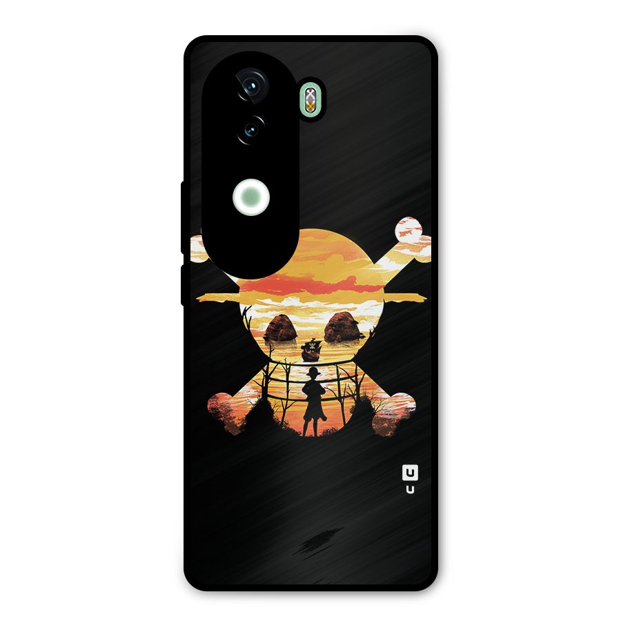 Minimal One Piece Metal Back Case for Vivo V40e