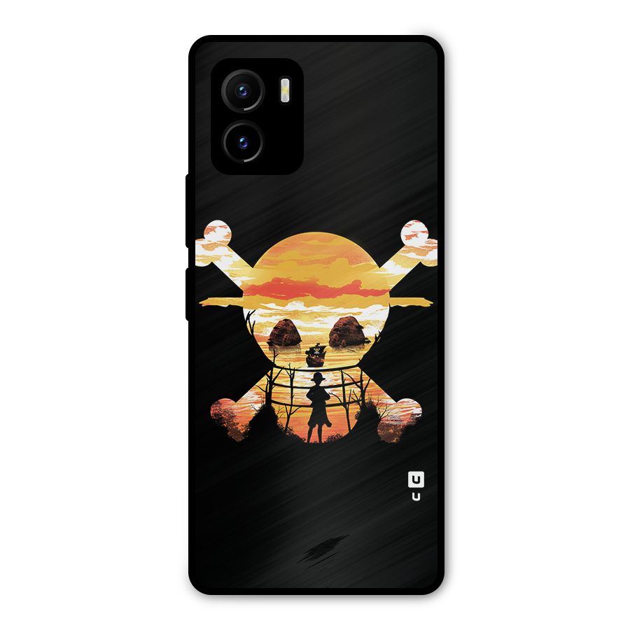 Minimal One Piece Metal Back Case for Vivo Y15s