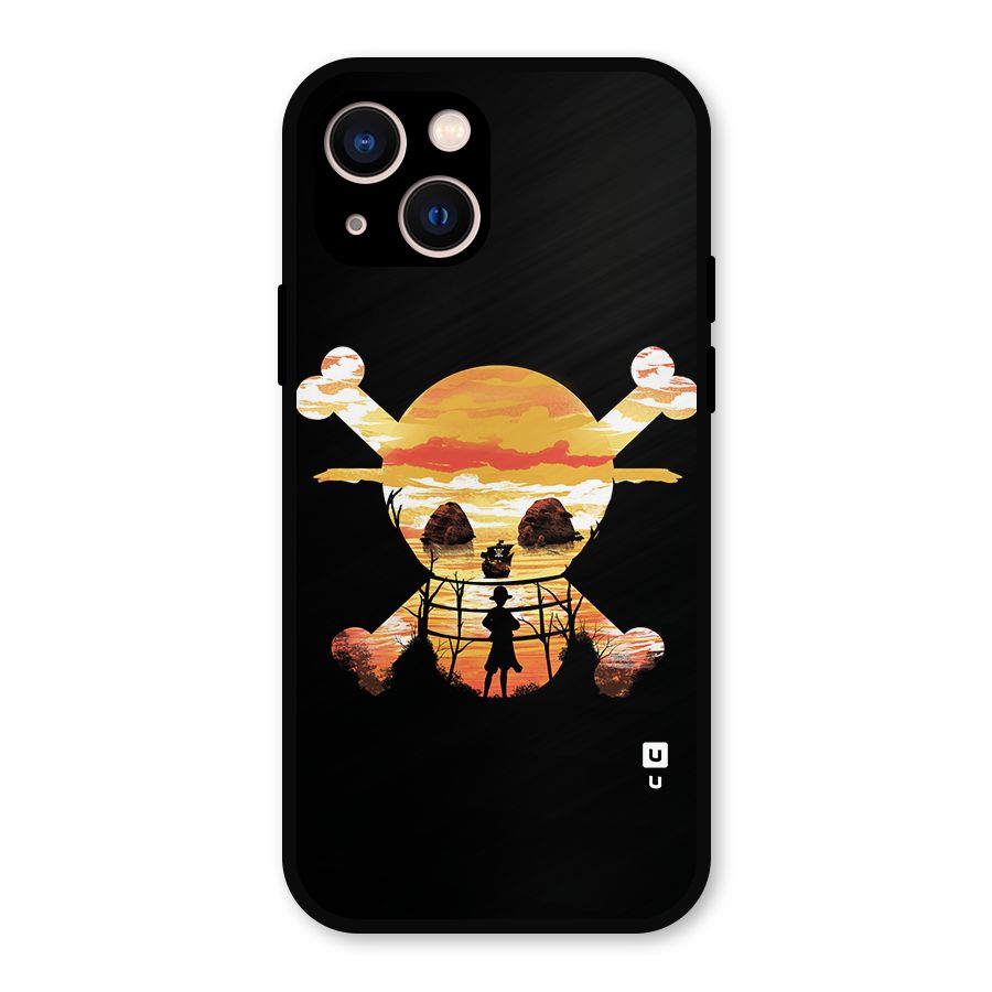 Minimal One Piece Metal Back Case for iPhone 13