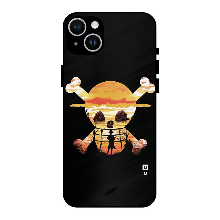 Minimal One Piece Metal Back Case for iPhone 14 Plus