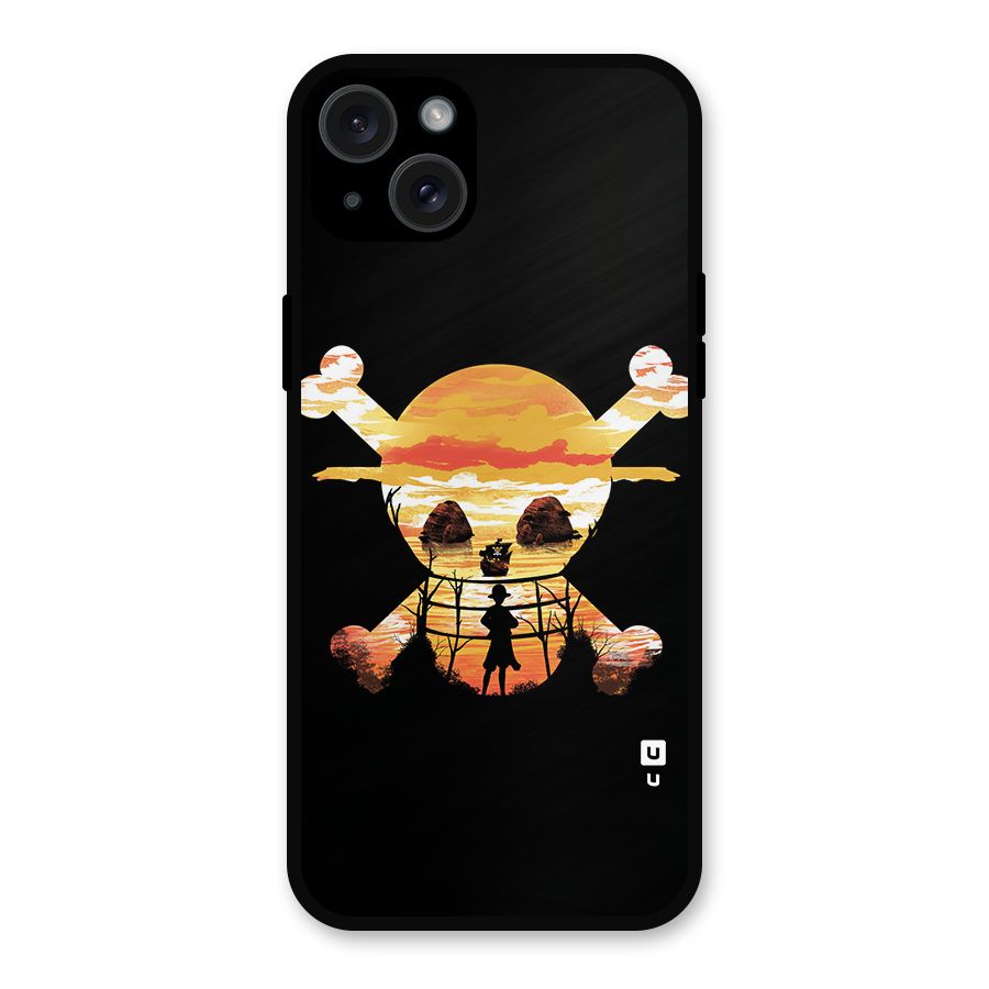 Minimal One Piece Metal Back Case for iPhone 15 Plus