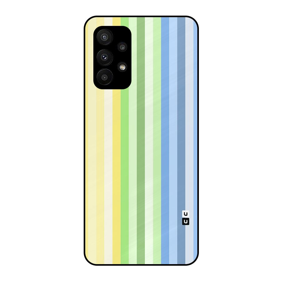 Minimal Pastel Shades Stripes Metal Back Case for Galaxy A23