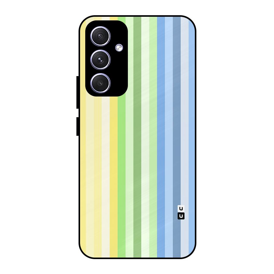 Minimal Pastel Shades Stripes Metal Back Case for Galaxy A54