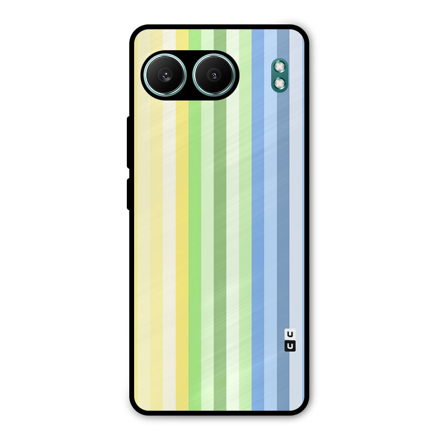 Minimal Pastel Shades Stripes Metal Back Case for OnePlus Nord 4