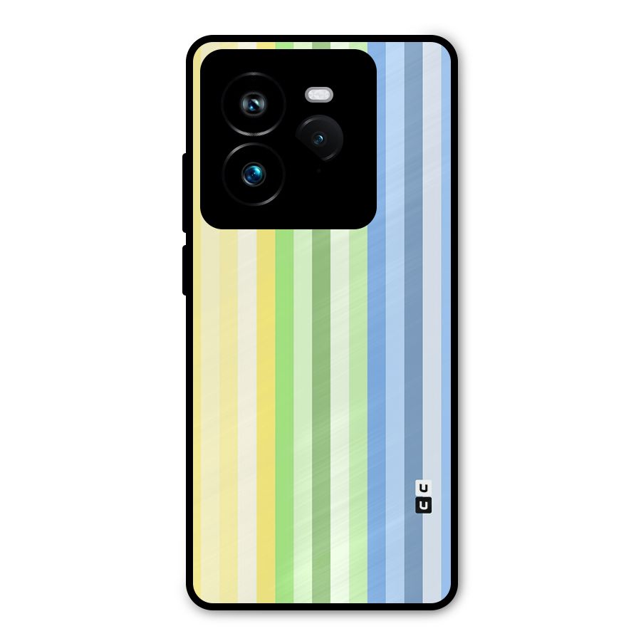 Minimal Pastel Shades Stripes Metal Back Case for Realme GT 7 Pro