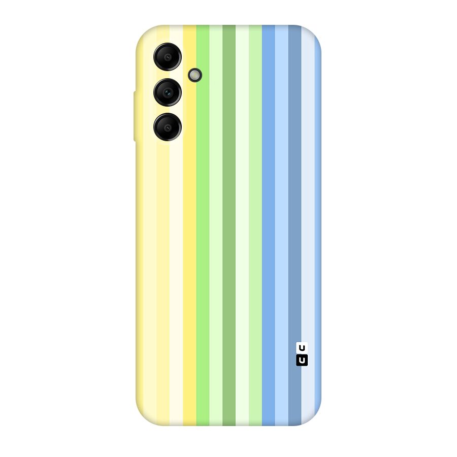 Minimal Pastel Shades Stripes Original Polycarbonate Back Case for Galaxy A14 5G