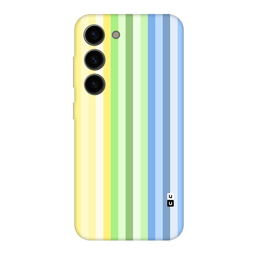 Minimal Pastel Shades Stripes Original Polycarbonate Back Case for Galaxy S23