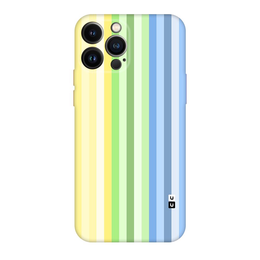 Minimal Pastel Shades Stripes Original Polycarbonate Back Case for iPhone 13 Pro Max