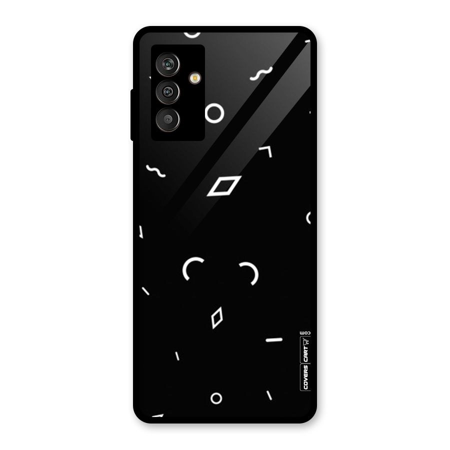 Minimal Shapes Glass Back Case for Galaxy M13