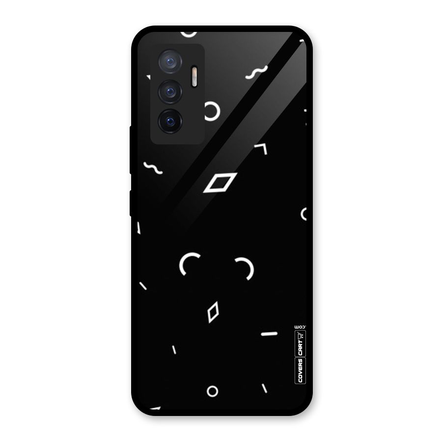 Minimal Shapes Glass Back Case for Vivo V23e