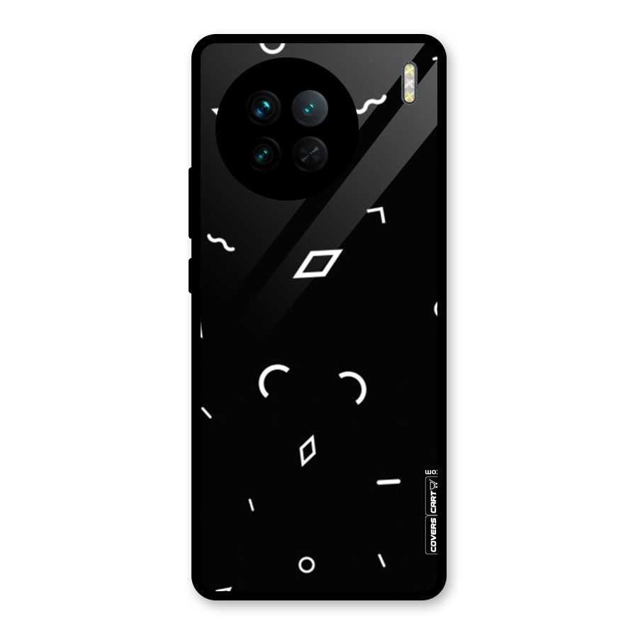 Minimal Shapes Glass Back Case for Vivo X90
