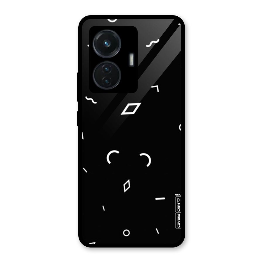 Minimal Shapes Glass Back Case for iQOO Z6 44W