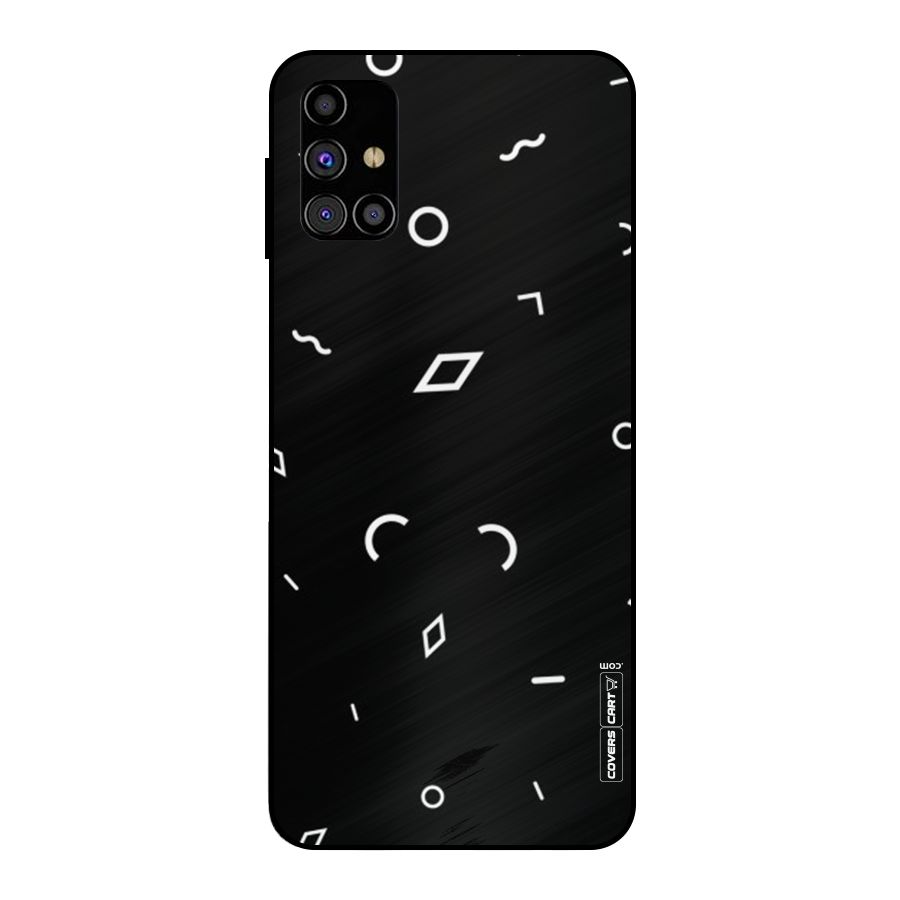 Minimal Shapes Metal Back Case for Galaxy M31s