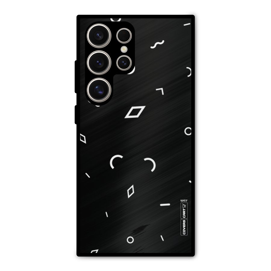 Minimal Shapes Metal Back Case for Galaxy S24 Ultra