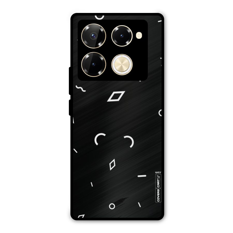 Minimal Shapes Metal Back Case for Infinix Note 40 Pro Plus